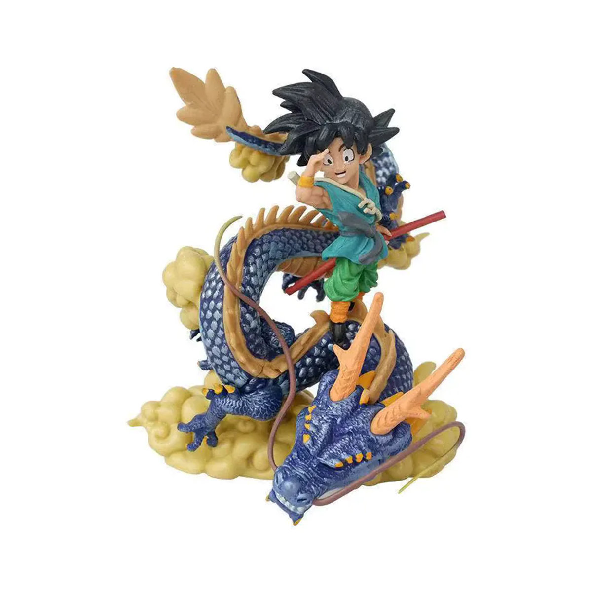 Bandai Dragon Ball Action Figure Son Goku Super Saiyajin mit Shenron Statue aus Kunststoff, mehrfarbig - Bild 6