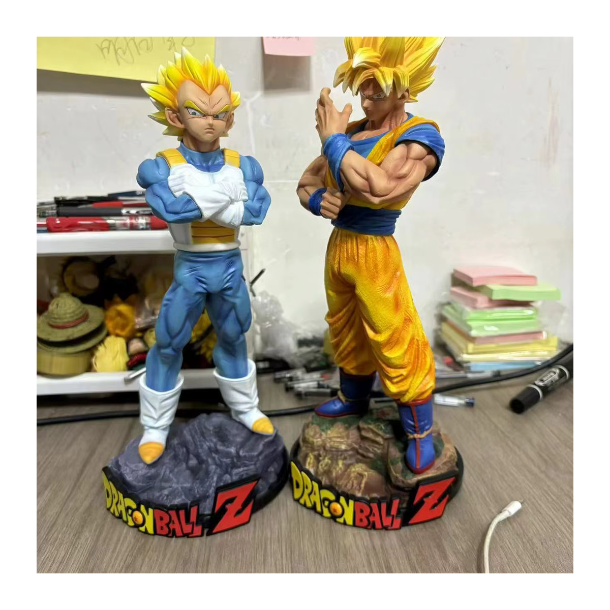 Bandai Dragon Ball Actionfigur Son Goku und Vegeta Super Saiyajin PVC Modell aus Kunststoff, mehrfarbig - Bild 2