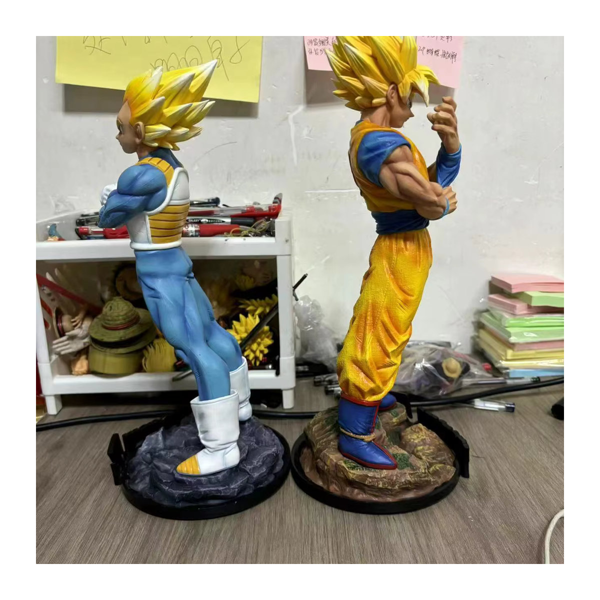 Bandai Dragon Ball Actionfigur Son Goku und Vegeta Super Saiyajin PVC Modell aus Kunststoff, mehrfarbig - Bild 3