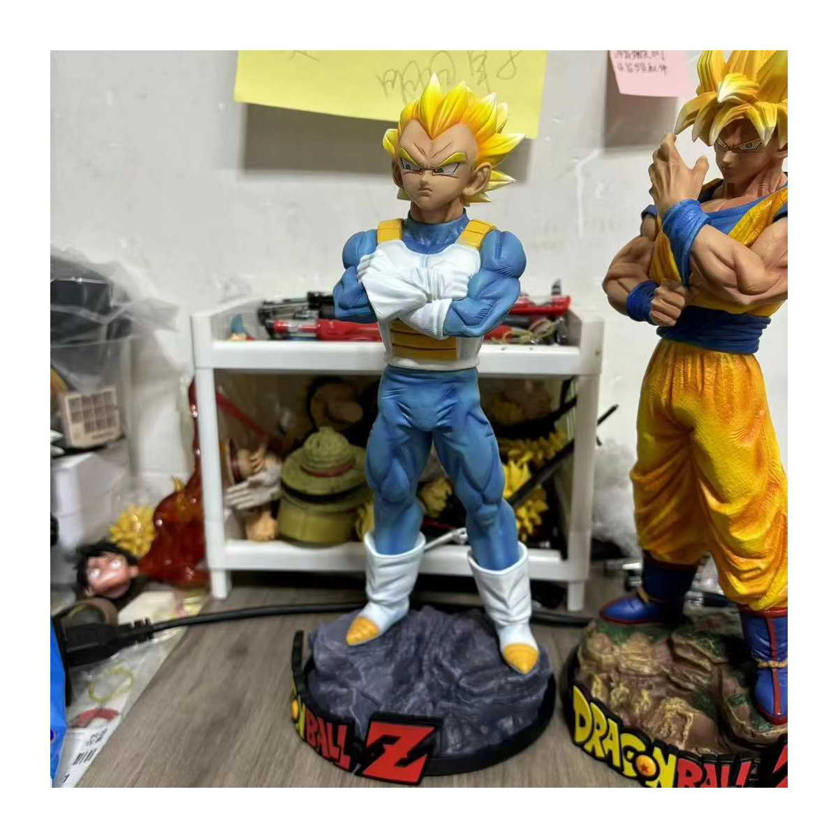 Bandai Dragon Ball Actionfigur Son Goku und Vegeta Super Saiyajin PVC Modell aus Kunststoff, mehrfarbig - Bild 4