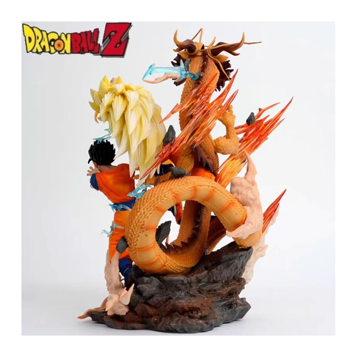 Bandai Dragon Ball Anime-Actionfiguren-Set mit Goku, Gohan und Goten als Super Saiyajin 3 Ornament-Statuen, mehrfarbig, Höhe: 28 cm - Bild 4