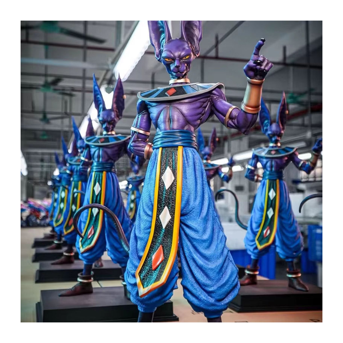 Bandai Dragon Ball Anime Figur Beerus Gott der Zerstörung Statue aus Kunstharz, Farbe: Lila, Höhe: 53 cm - Bild 2