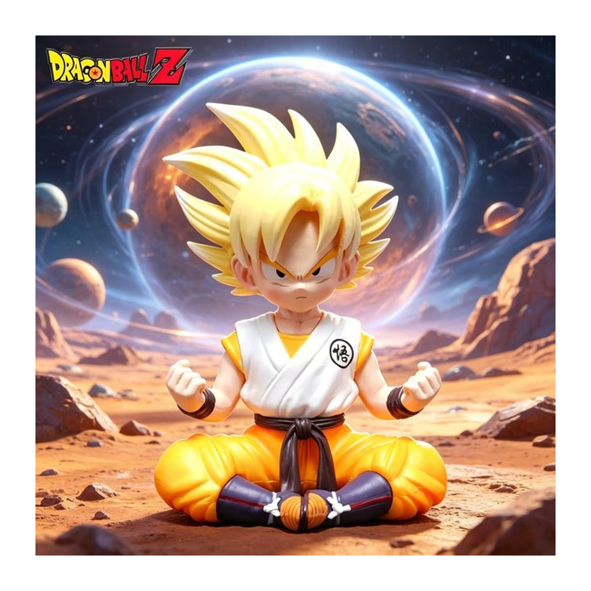 Bandai Dragon Ball Anime Figur Goku Actionfigur aus PVC in Mehrfarbig, Höhe: 11 cm - Bild 1