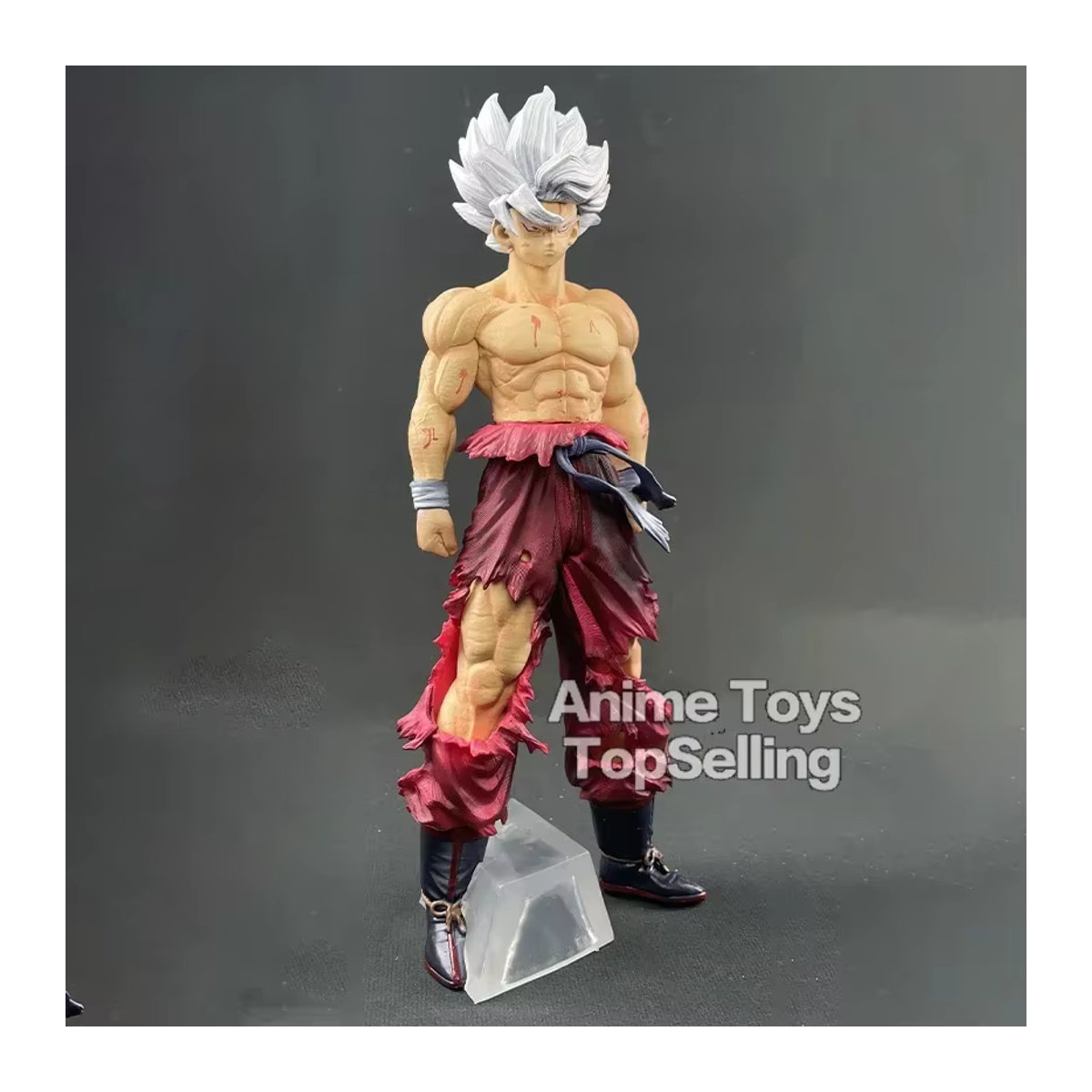 Bandai Dragon Ball Anime Figur Goku Super Saiyajin Actionfigur aus Kunststoff, mehrfarbig, Höhe: 28 cm - Bild 2