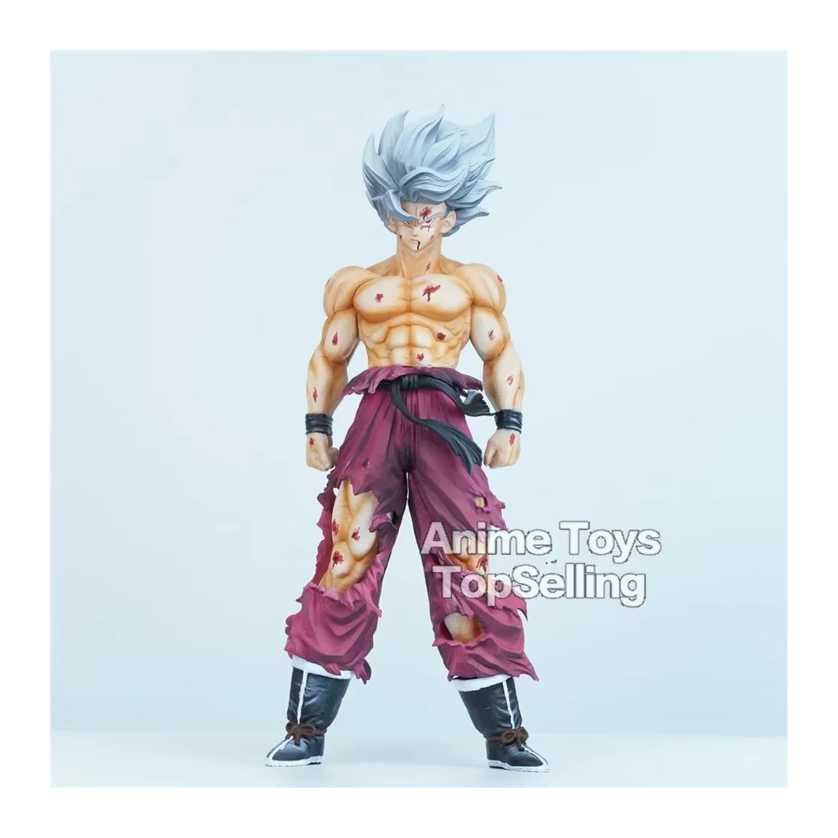Bandai Dragon Ball Anime Figur Goku Super Saiyajin Actionfigur aus Kunststoff, mehrfarbig, Höhe: 28 cm - Bild 3