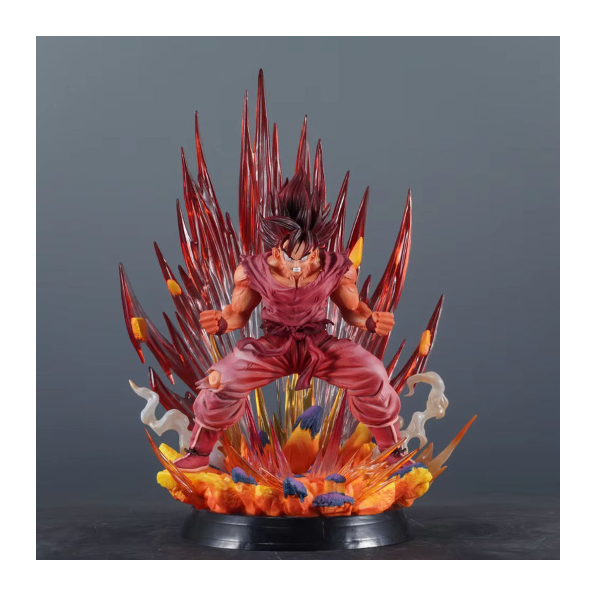 Bandai Dragon Ball Anime Figur Kaiouken Goku Actionfigur aus PVC in Mehrfarbig, Höhe: 38 cm - Bild 1