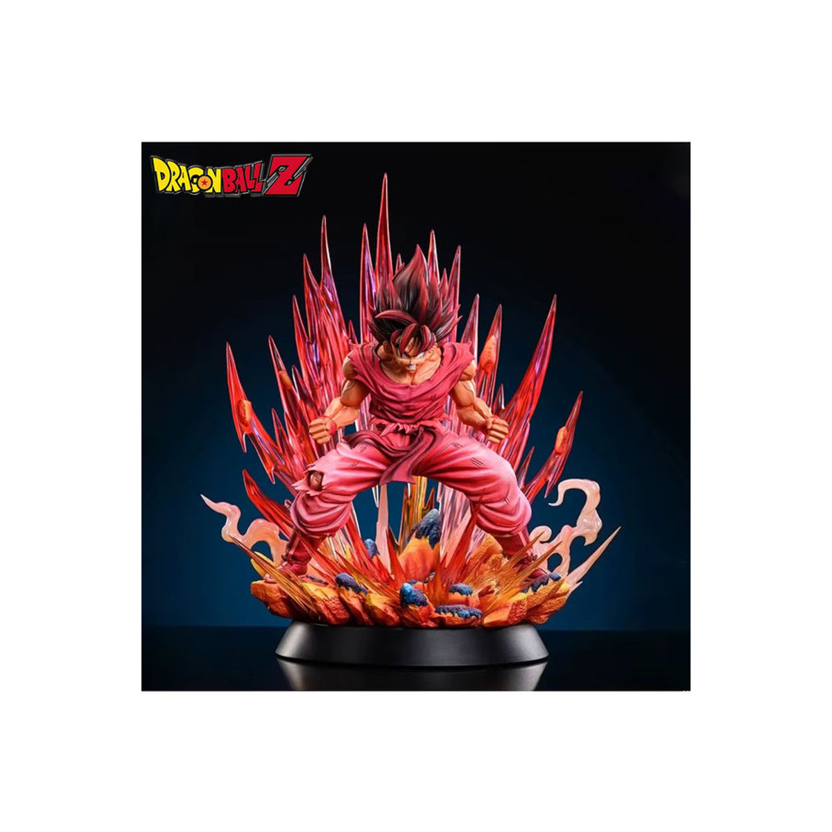 Bandai Dragon Ball Anime Figur Kaiouken Goku Actionfigur aus PVC in Mehrfarbig, Höhe: 38 cm - Bild 2