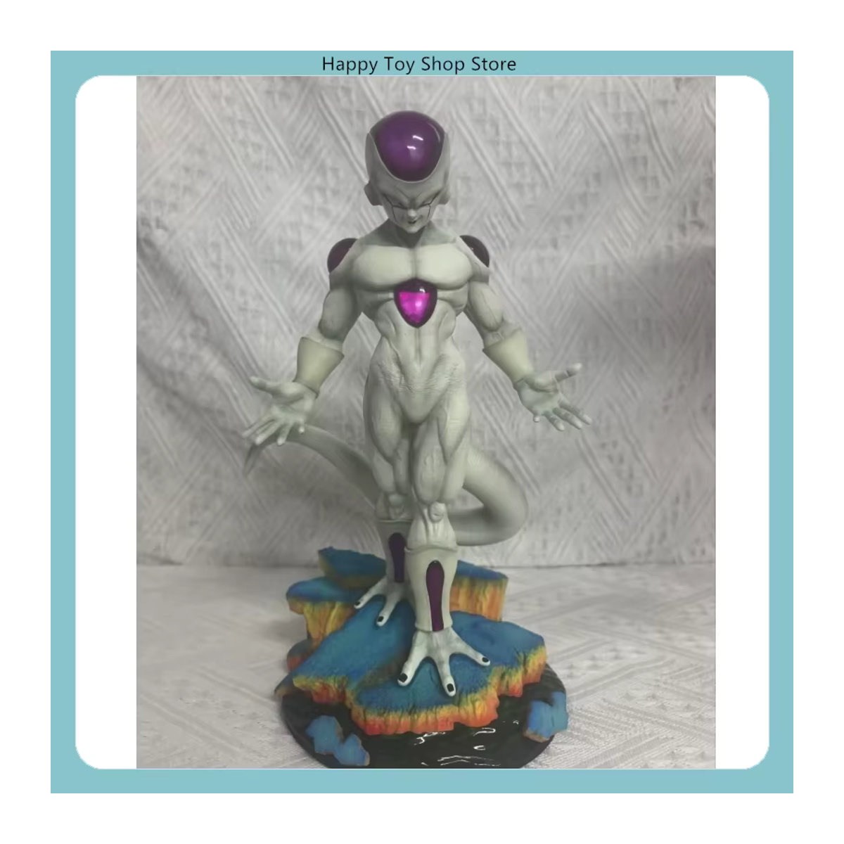 Bandai Dragon Ball Anime Figur Kaiser Frieza in stehender Pose auf Namek Planet, Farbe: Weiß, Höhe: 28 cm - Bild 4