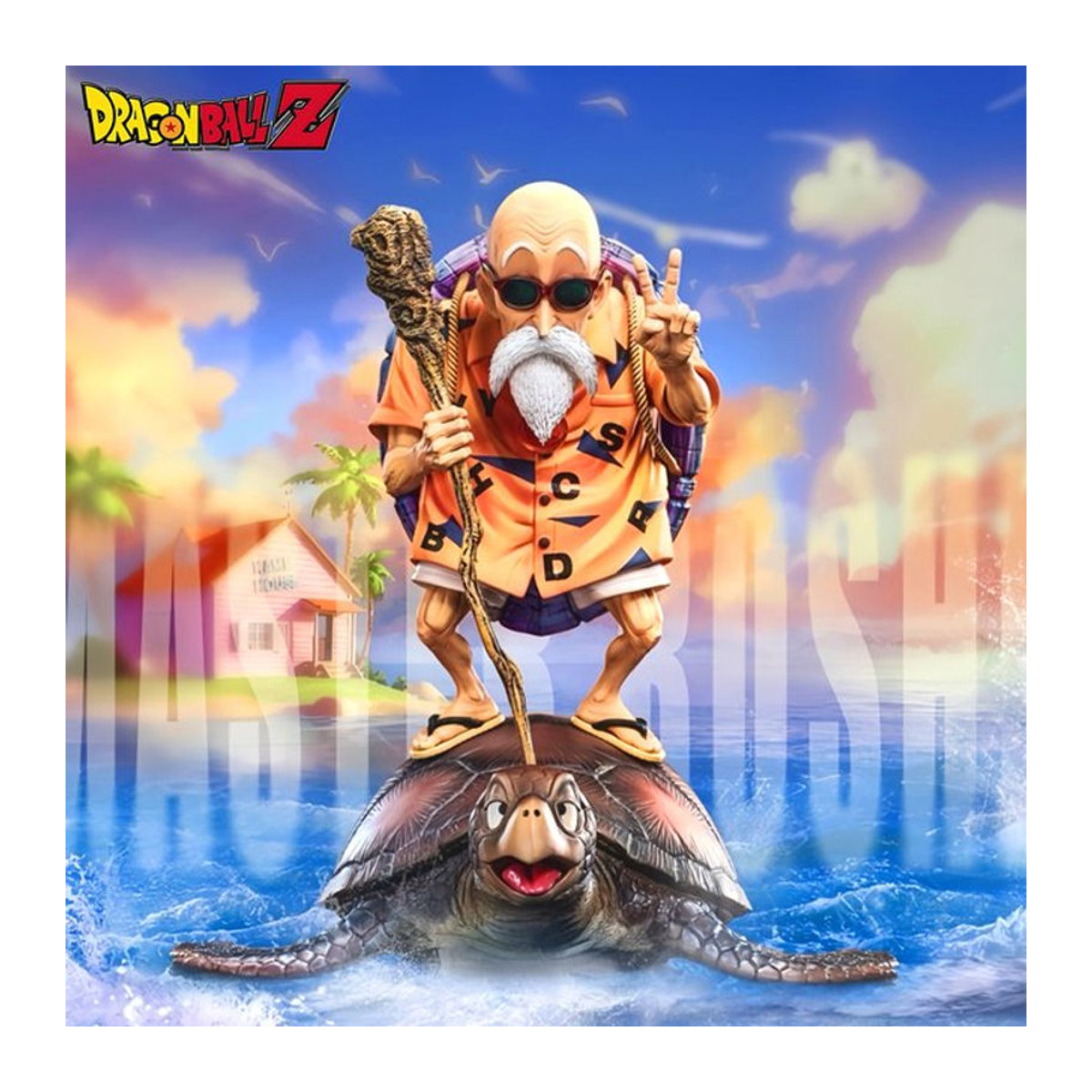 Bandai Dragon Ball Anime Figur Master Roshi Actionfigur aus Kunststoff, mehrfarbig, Höhe: 26 cm - Bild 1