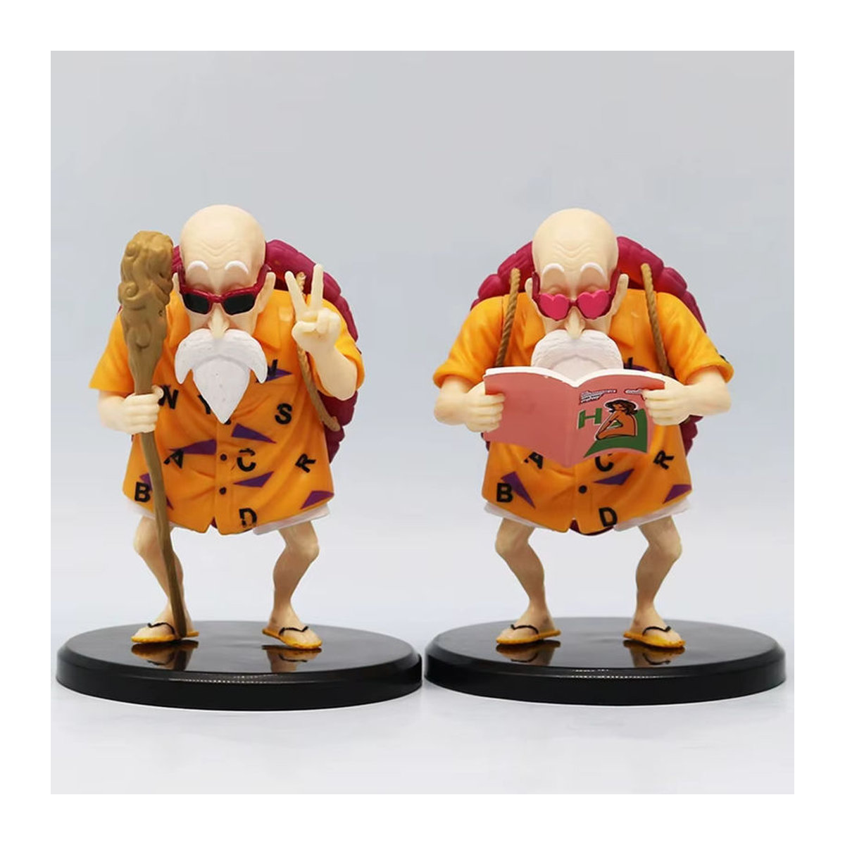 Bandai Dragon Ball Anime Figur Master Roshi Kame Sennin Actionfigur aus Kunststoff, mehrfarbig, Höhe: 10 cm - Bild 3