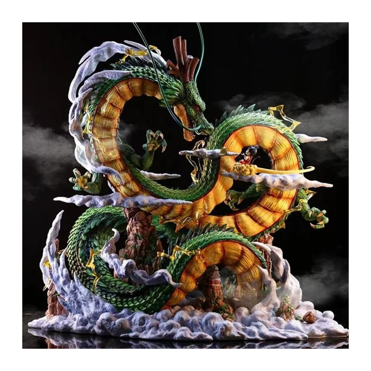 Bandai Dragon Ball Anime Figur Shenron Statue aus Kunststoff in Grün, Höhe: 24 cm - Bild 1