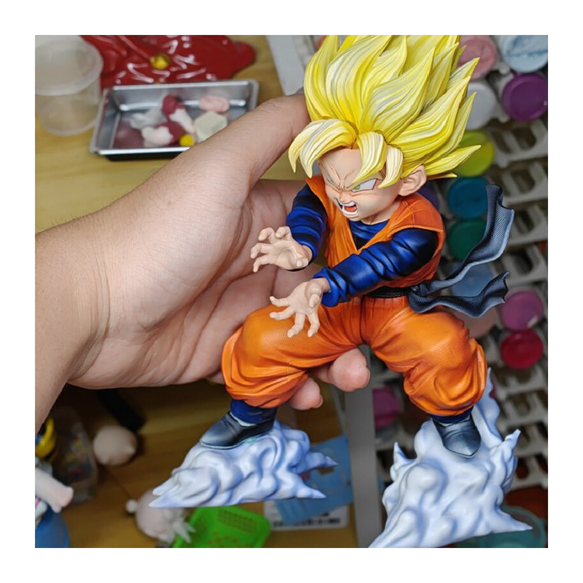 Bandai Dragon Ball Anime Figur Son Goten Sammelmodell aus PVC in Mehrfarbig - Bild 1