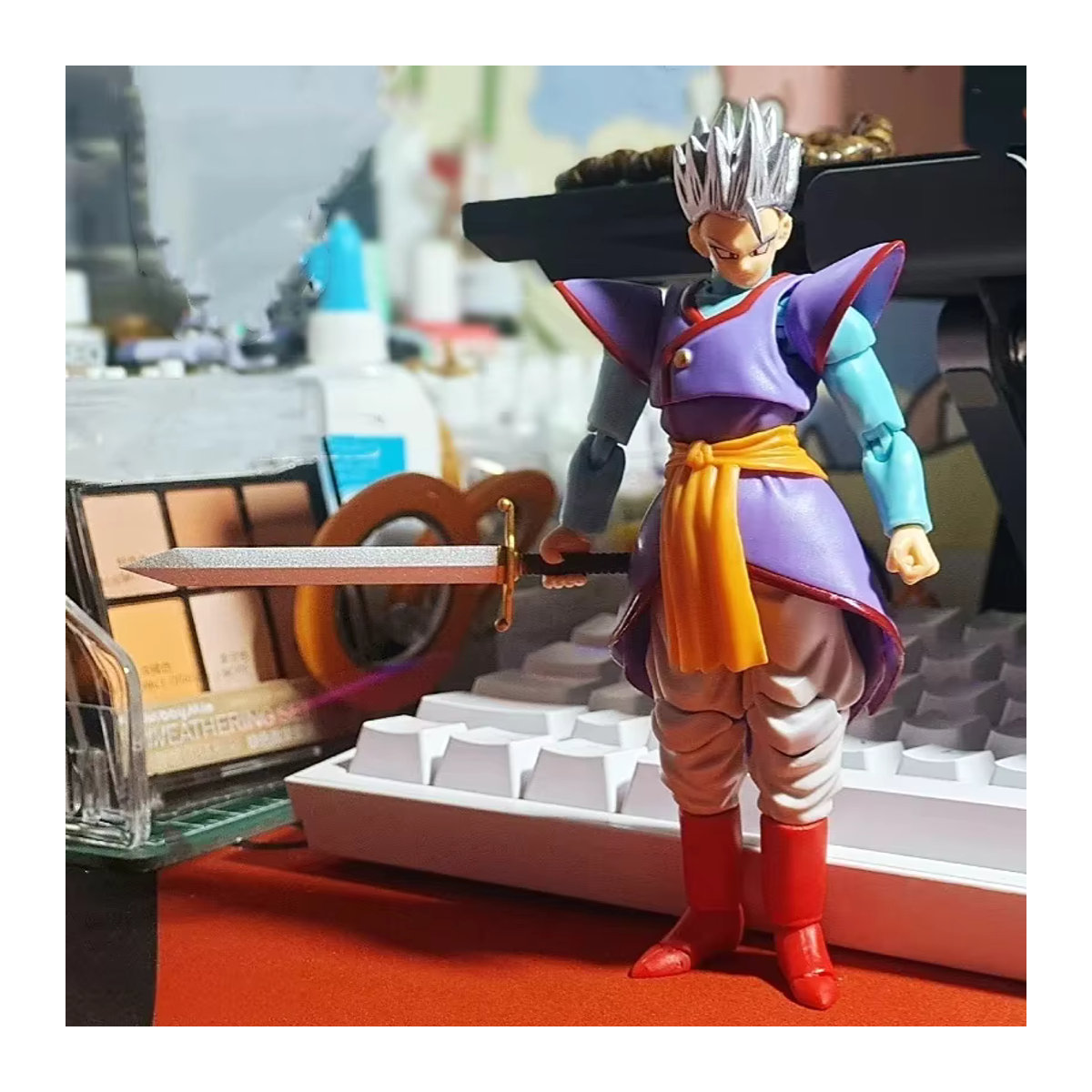 Bandai Dragon Ball Anime Figur Supreme Kai Son Gohan Actionfigur aus PVC in Mehrfarbig - Bild 5