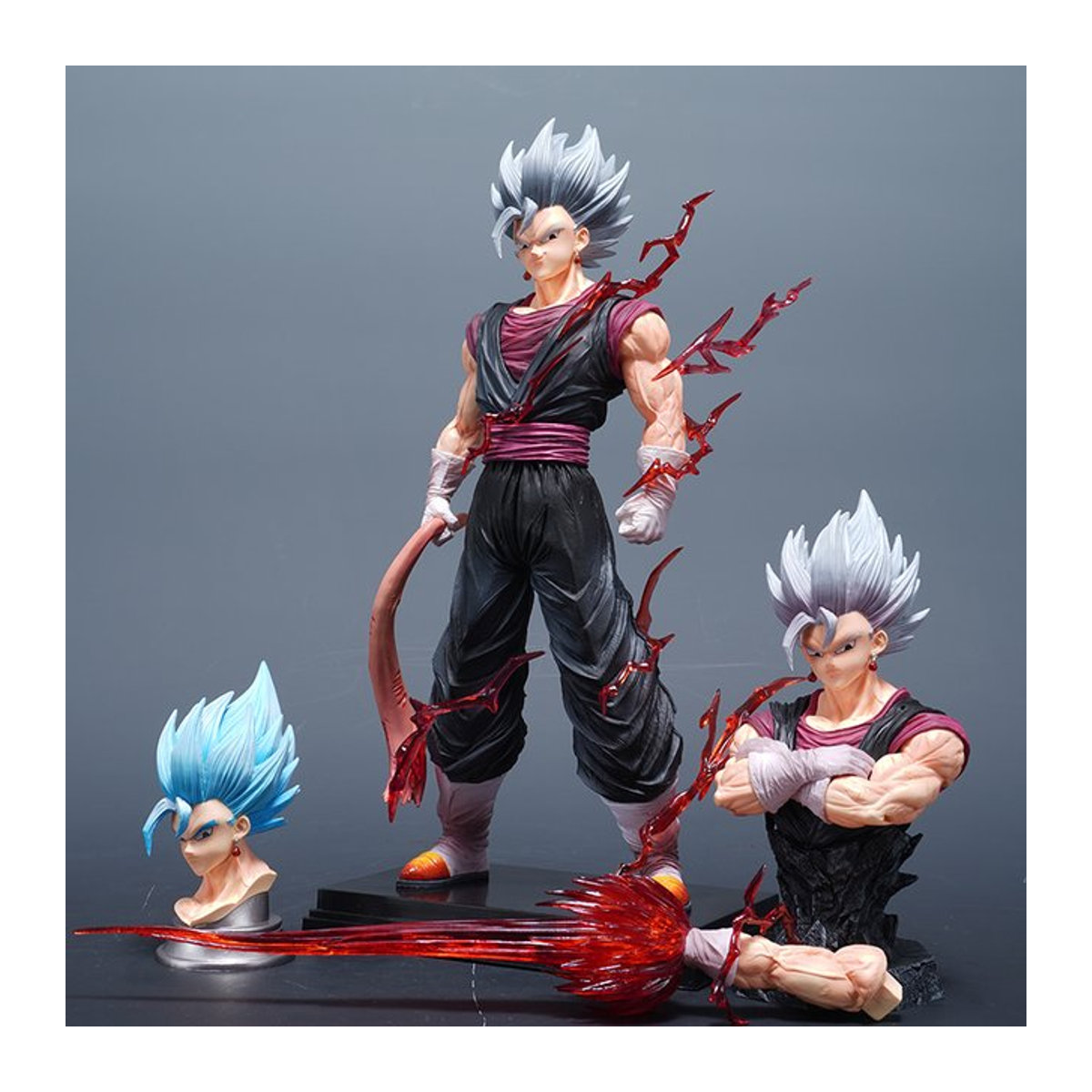 Bandai Dragon Ball Anime Figur Vegetto Goku Vegeta Kombination Ornament, Höhe: 32 cm, mehrfarbig - Bild 1