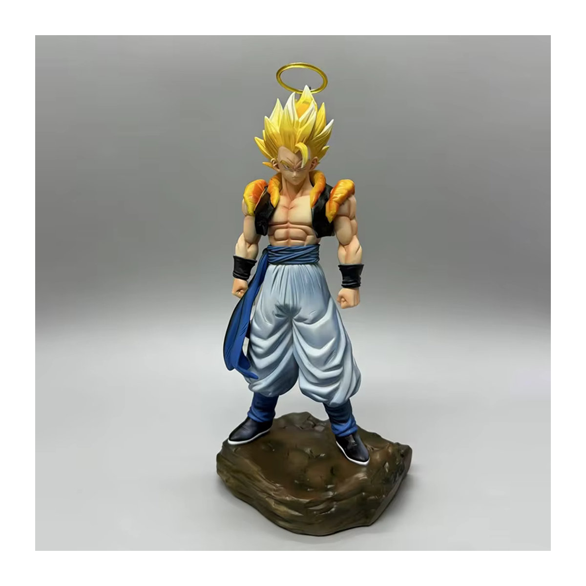 Bandai Dragon Ball Anime Figur Vegetto und Gogeta Super Saiyajin Statue mit Basis in Mehrfarbig aus Kunstharz - Bild 4