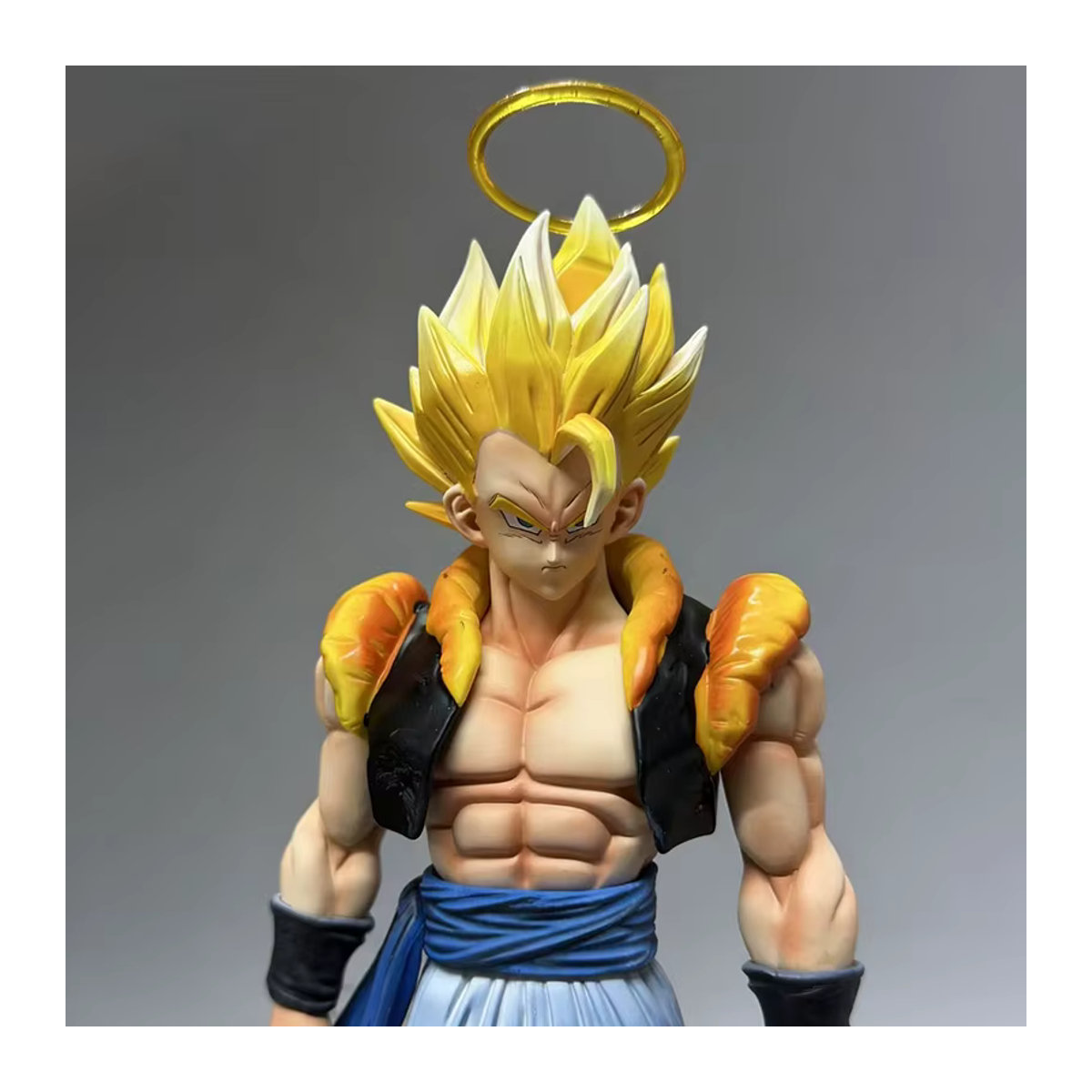 Bandai Dragon Ball Anime Figur Vegetto und Gogeta Super Saiyajin Statue mit Basis in Mehrfarbig aus Kunstharz - Bild 5