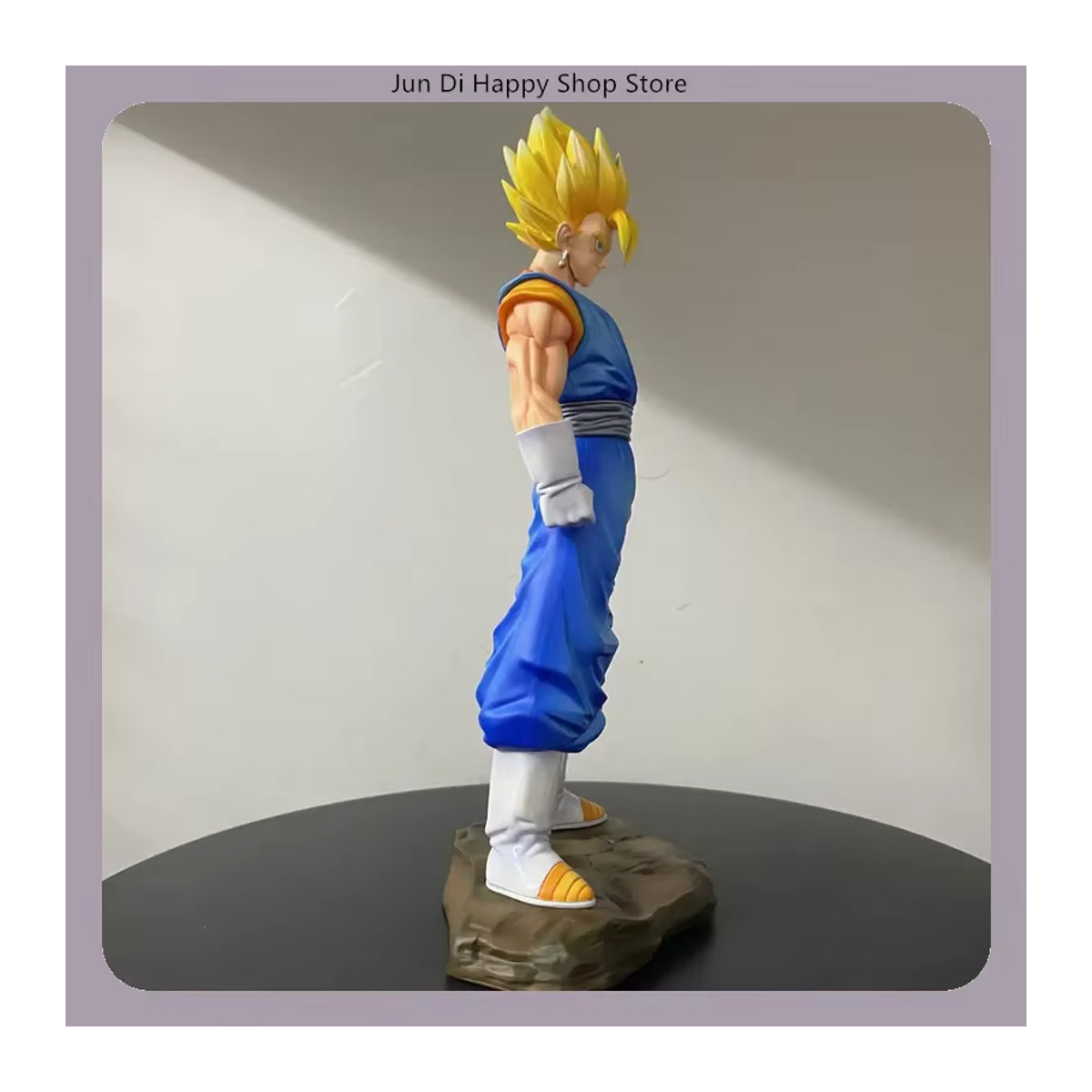Bandai Dragon Ball Anime-Figuren Gogeta und Vegito in stehender Pose, mehrfarbige PVC-Statuen zur Desktop-Dekoration, Höhe: 30 cm und 28,5 cm - Bild 3