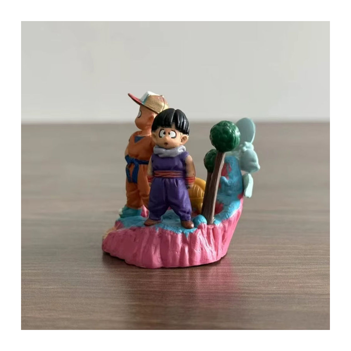 Bandai Dragon Ball Anime Figuren Krillin und Gohan PVC Statuen als mehrfarbige Sammlerfiguren und Desktop-Ornamente, Höhe: 6 cm - Bild 3