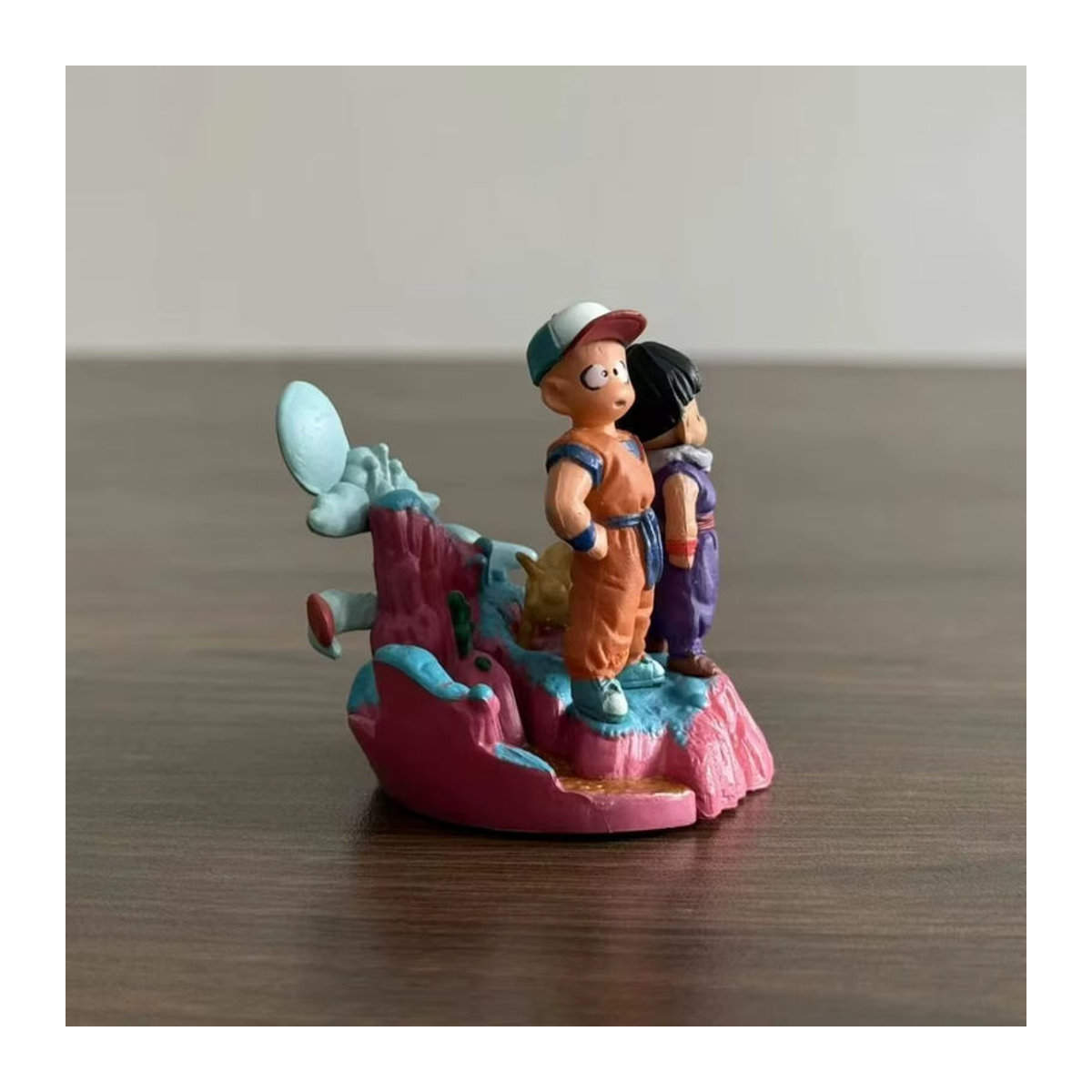 Bandai Dragon Ball Anime Figuren Krillin und Gohan PVC Statuen als mehrfarbige Sammlerfiguren und Desktop-Ornamente, Höhe: 6 cm - Bild 4