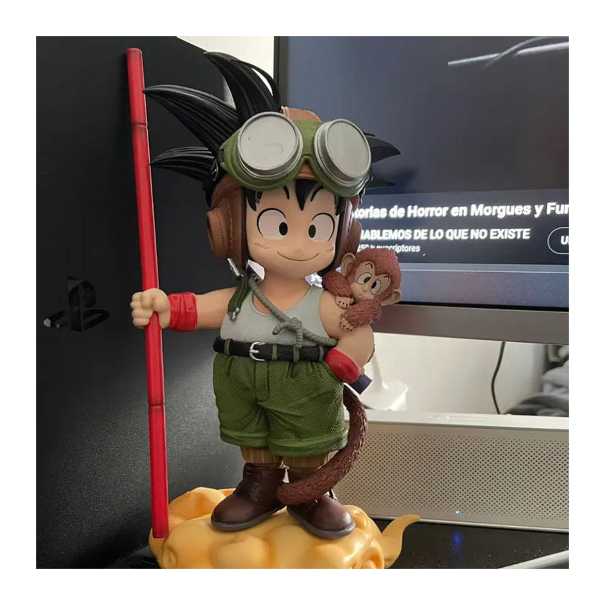 Bandai Dragon Ball Anime Son Goku Actionfigur als PVC-Statue, Affen-Junge Goku Sammlermodell, mehrfarbig, Höhe: 16 cm - Bild 2