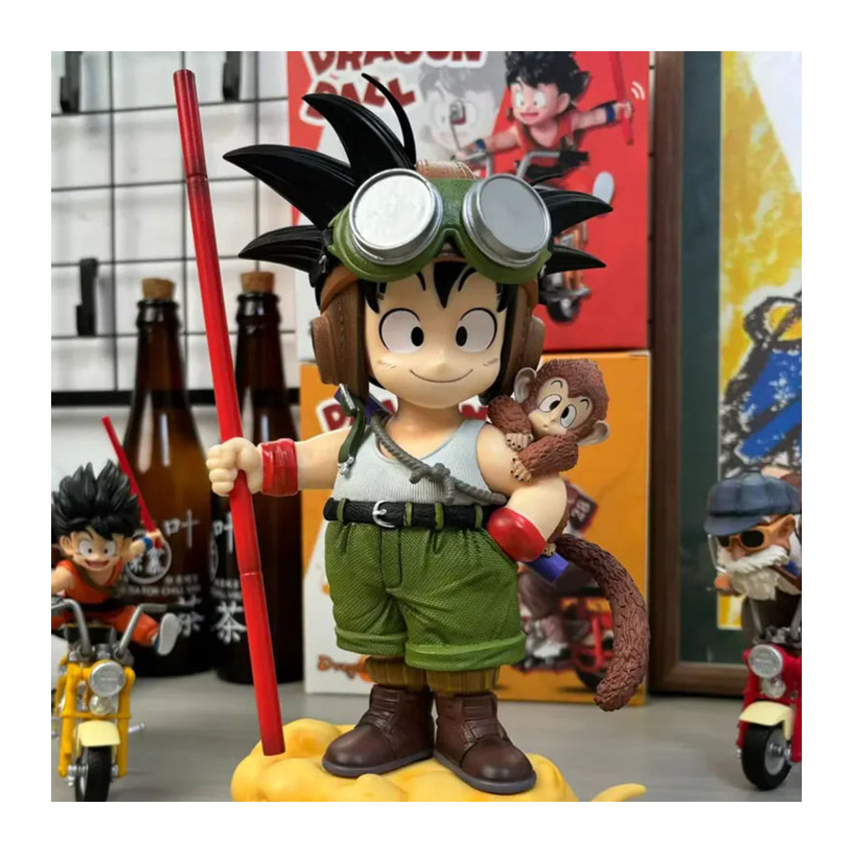 Bandai Dragon Ball Anime Son Goku Actionfigur als PVC-Statue, Affen-Junge Goku Sammlermodell, mehrfarbig, Höhe: 16 cm - Bild 5