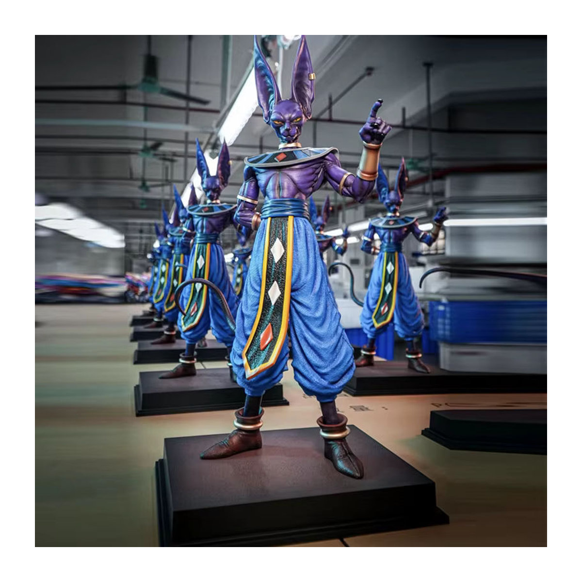 Bandai Dragon Ball Beerus Actionfigur Lila, Statue des Zerstörers Gottes, Höhe: 53 cm - Bild 4