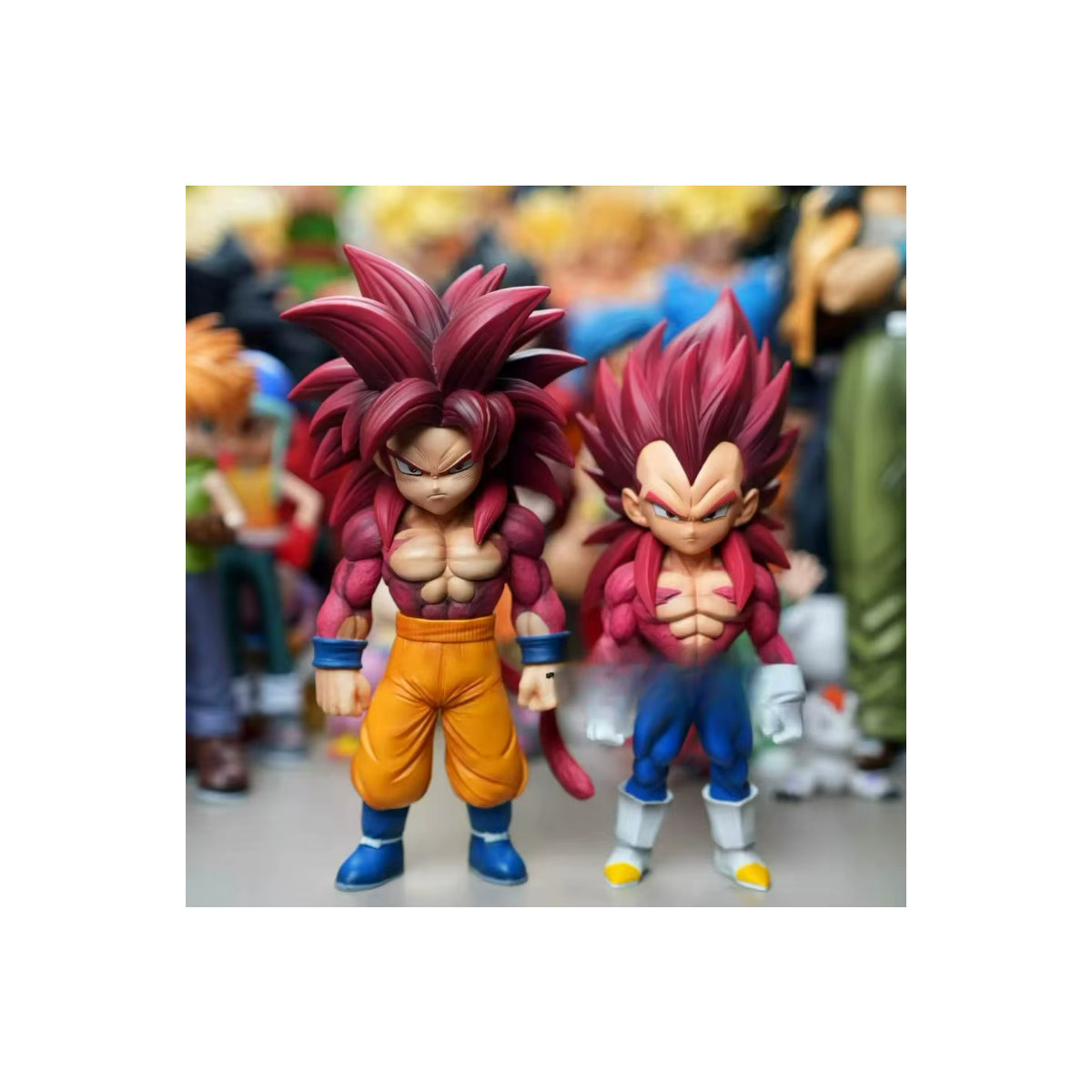 Bandai Dragon Ball DAIMA Actionfigur Super Saiyajin 4 Goku und Vegeta Sammlerstatue aus Kunststoff, mehrfarbig, Höhe: 15,5-16,5 cm - Bild 6