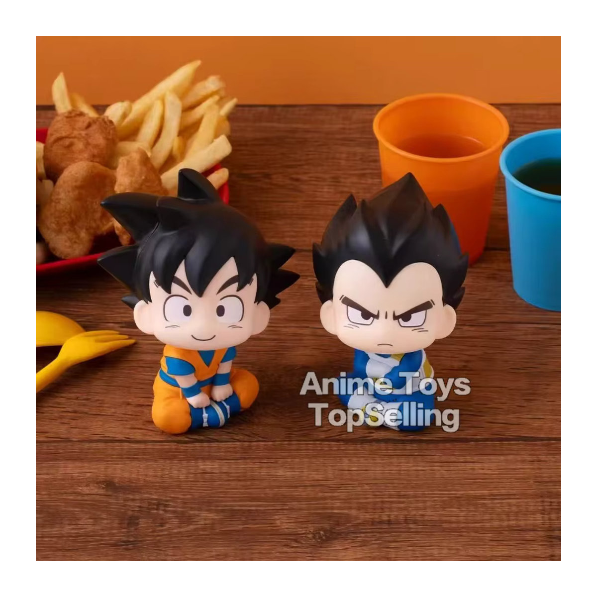 Bandai Dragon Ball Daima Anime Figuren Goku und Vegeta aus PVC, mehrfarbig, Höhe: 9 cm - Bild 3