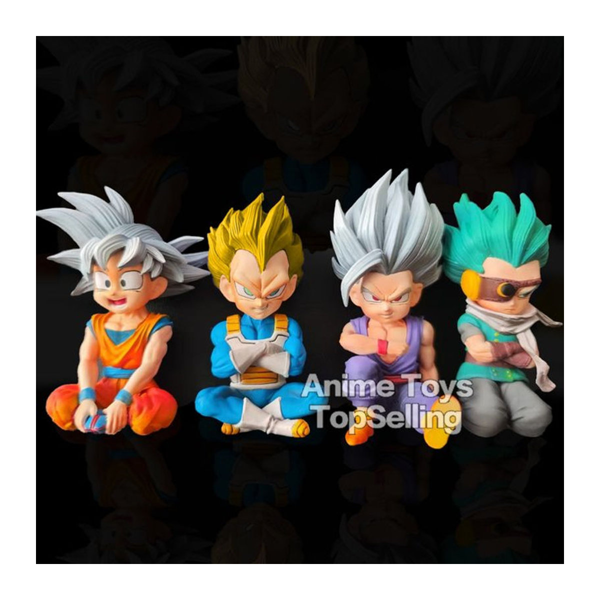 Bandai Dragon Ball Daima Anime Figuren Set aus PVC, Goku Vegeta Granola Gohan Sammelmodelle, mehrfarbig, Höhe: 10 cm - Bild 1