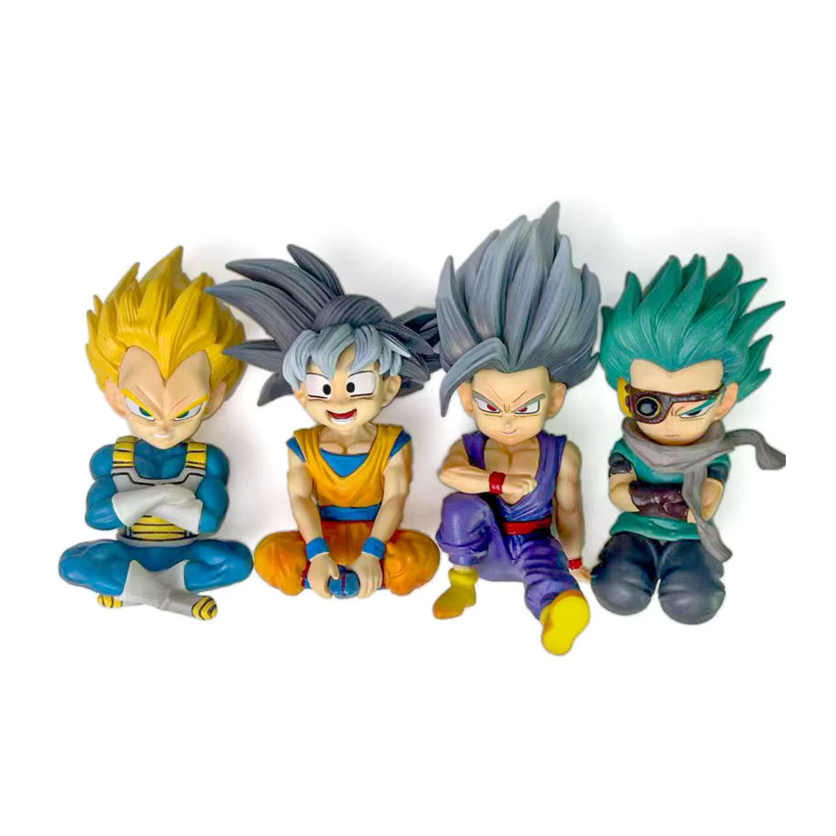 Bandai Dragon Ball Daima Anime Figuren Set aus PVC, Goku Vegeta Granola Gohan Sammelmodelle, mehrfarbig, Höhe: 10 cm - Bild 5