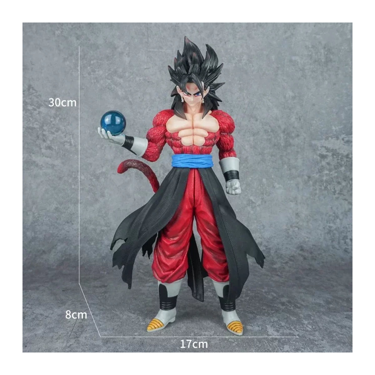 Bandai Dragon Ball Gogeta Super Saiyan 4 Actionfigur aus Kunststoff, Blau und Rot, Höhe: 30 cm - Bild 1
