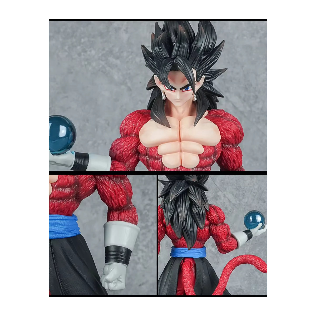 Bandai Dragon Ball Gogeta Super Saiyan 4 Actionfigur aus Kunststoff, Blau und Rot, Höhe: 30 cm - Bild 3