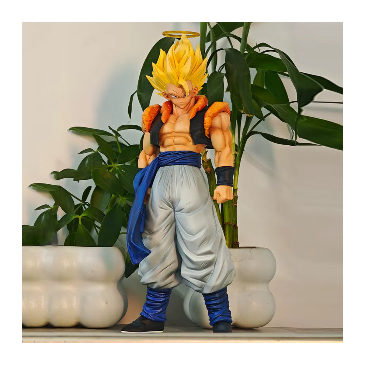Bandai Dragon Ball Gogeta Super Saiyan Anime-Figur in Gelb und Mehrfarbig aus Kunststoff - Bild 4