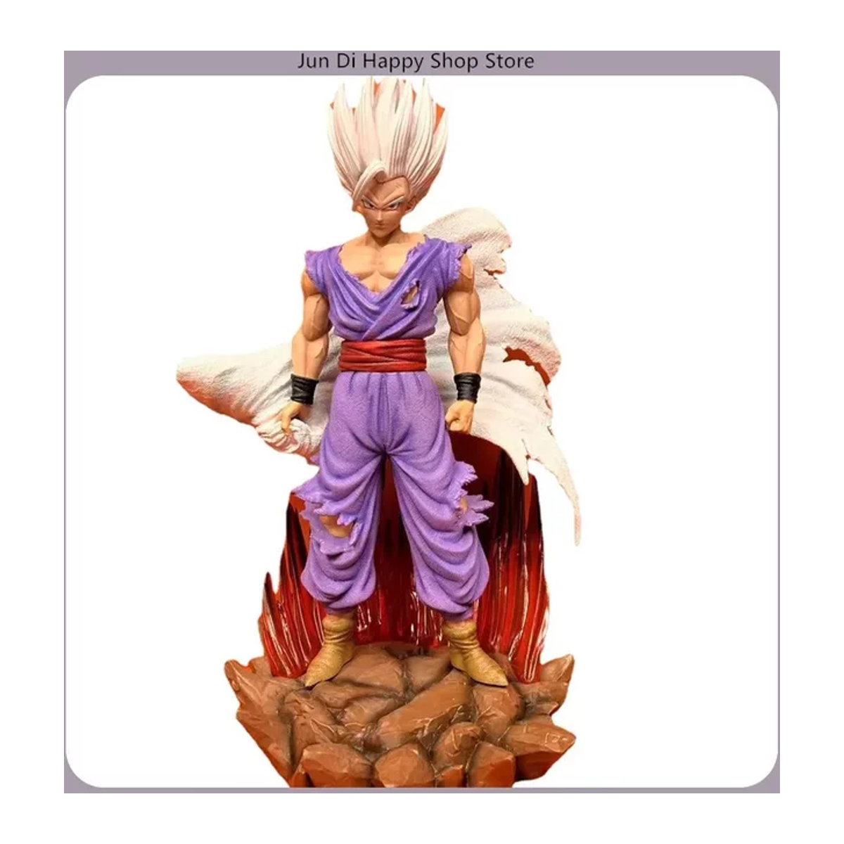 Bandai Dragon Ball Gohan Vollpotenzial Anime-Modellstatue mit Umhang, mehrfarbig, Höhe: 39 cm - Bild 1