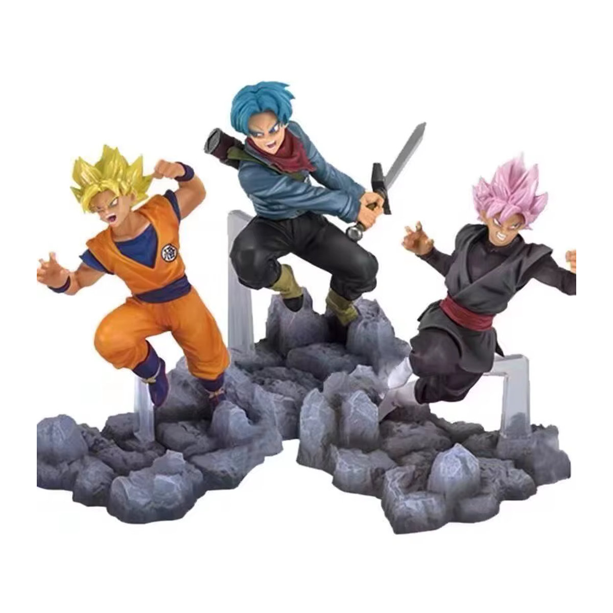 Bandai Dragon Ball Goku Black Anime Figur in Kampfhaltung, mehrfarbig, Höhe: 14 cm - Bild 5