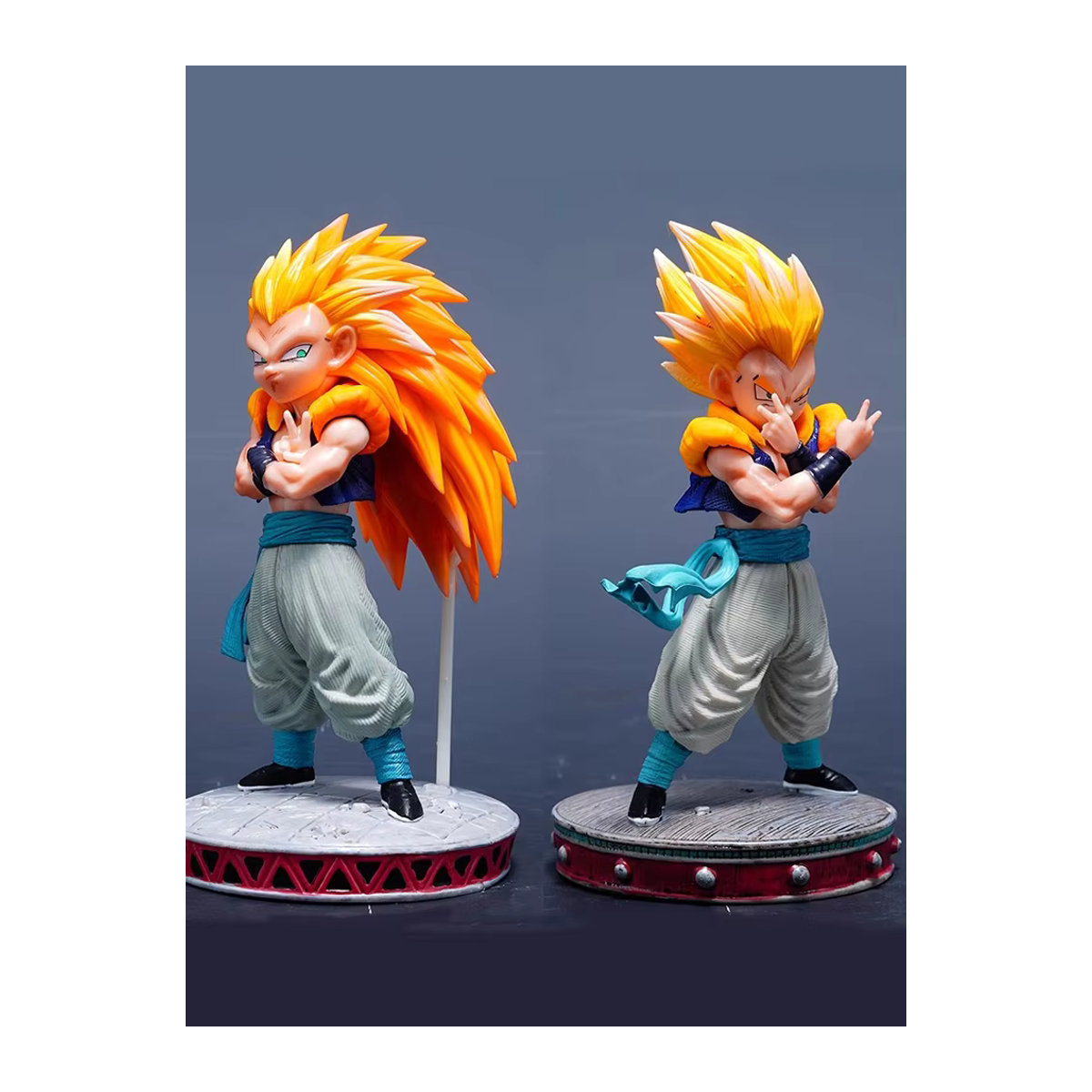 Bandai Dragon Ball Gotenks Super Saiyajin Actionfigur als Desktop-Ornament, mehrfarbig, Höhe: 17 cm - Bild 3
