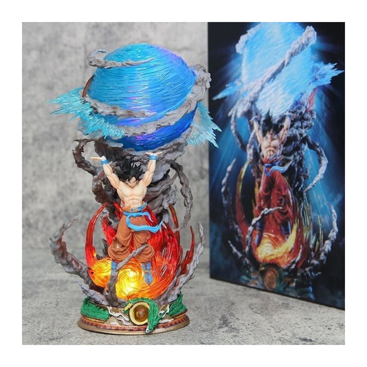 Bandai Dragon Ball Hunter Serie Gohan Spirit Bomb Modellfigur mit Leuchteffekt in Mehrfarbig - Bild 1