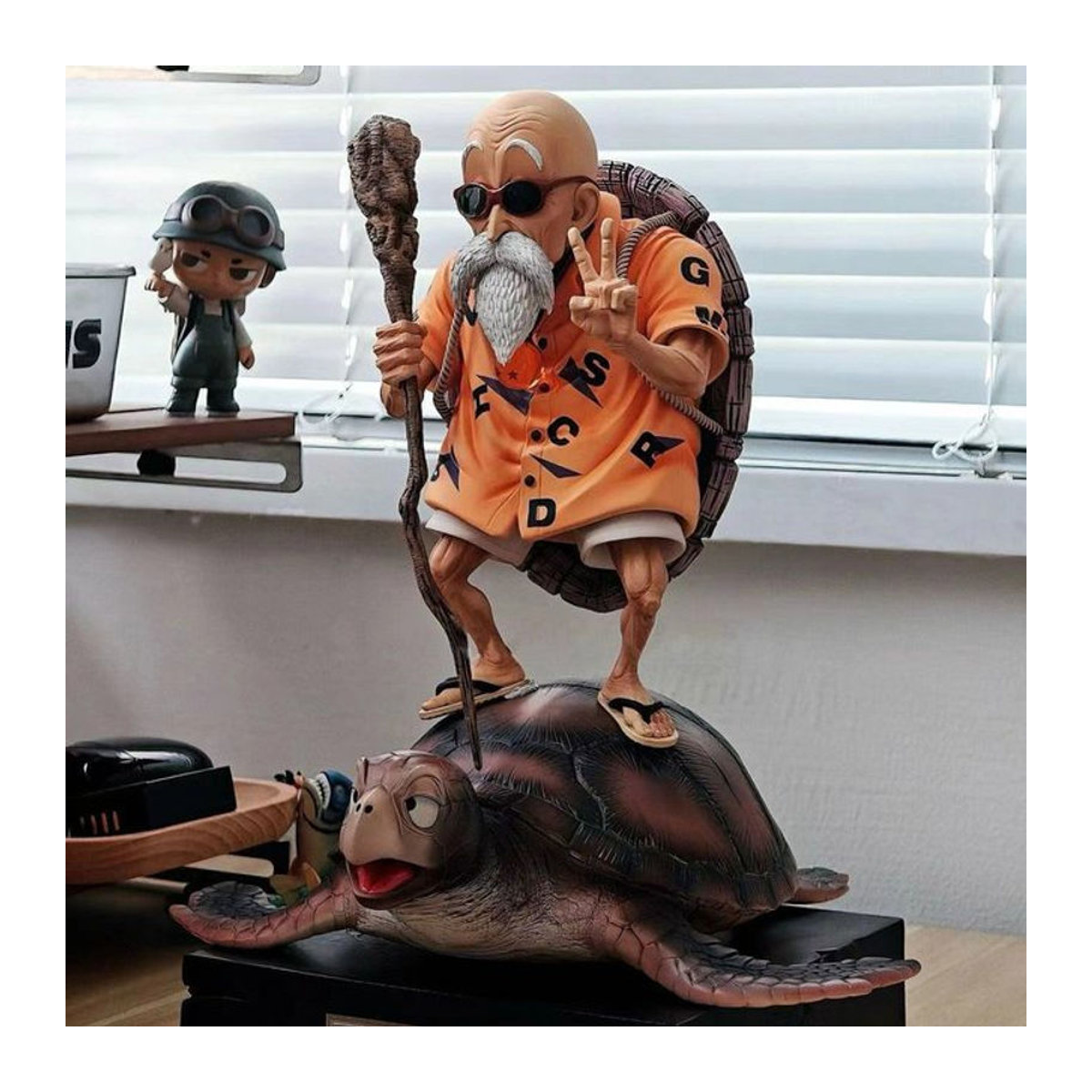 Bandai Dragon Ball Kame Sennin Master Roshi Figur aus Kunststoff in Orange, Höhe: 23 cm - Bild 1