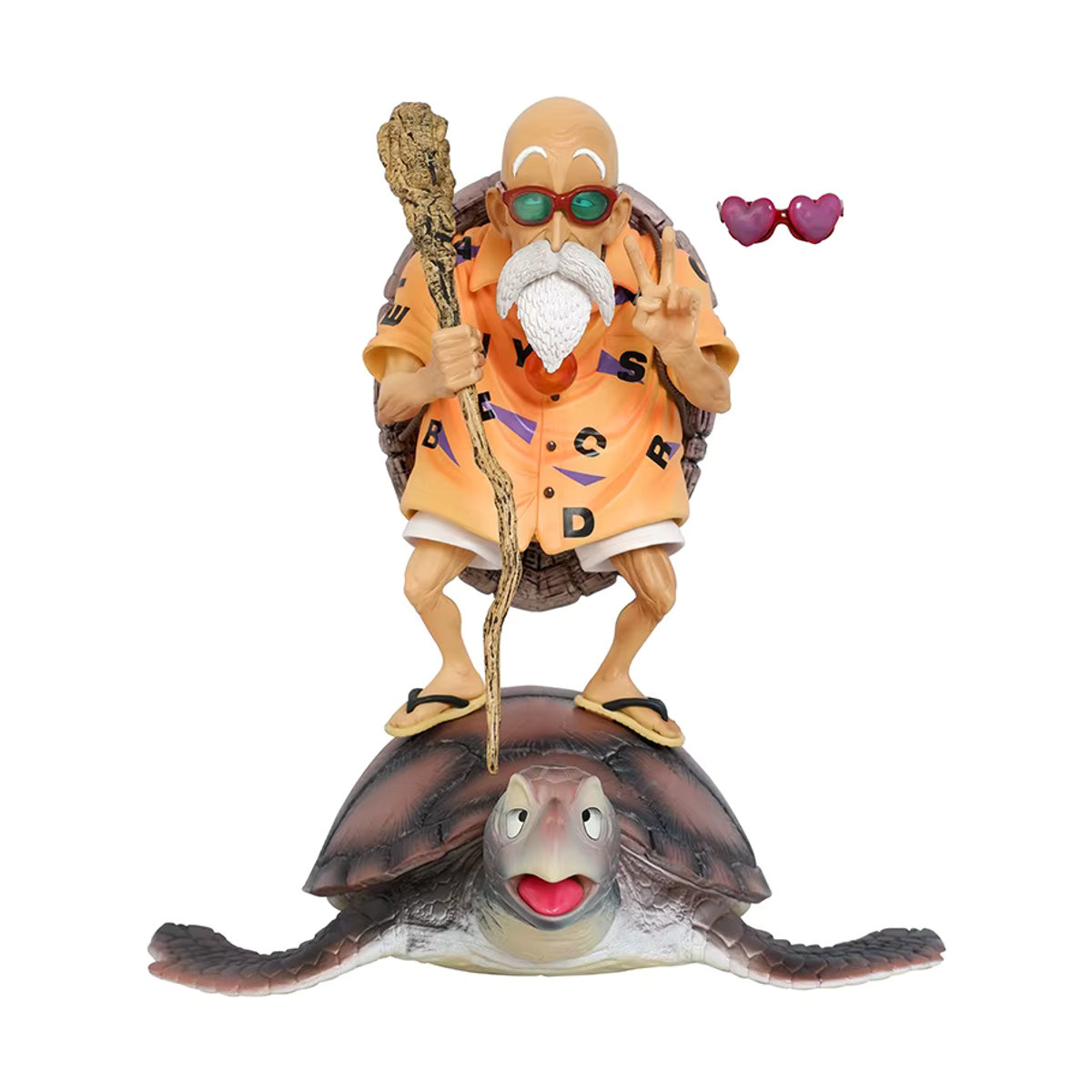 Bandai Dragon Ball Kame Sennin Meister Roshi Anime Figur aus Kunststoff, mehrfarbig, Höhe: 23,5 cm - Bild 2