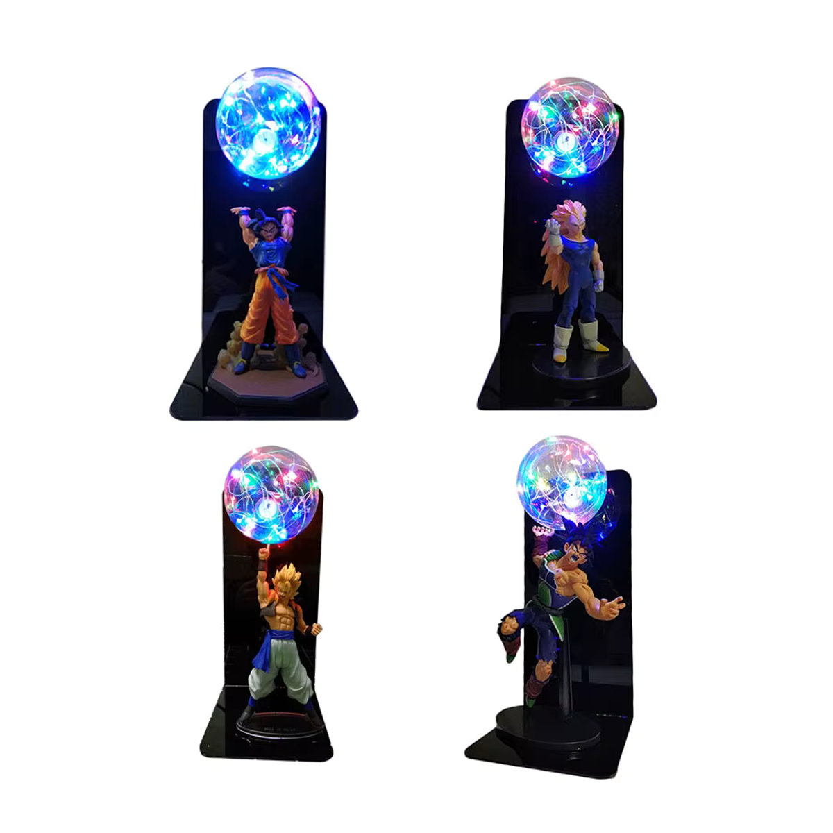 Bandai Dragon Ball LED Nachtlicht mit Super Saiyajin Ultra Instinct Goku Vegeta und Gogeta Figuren in Bunt - Bild 4
