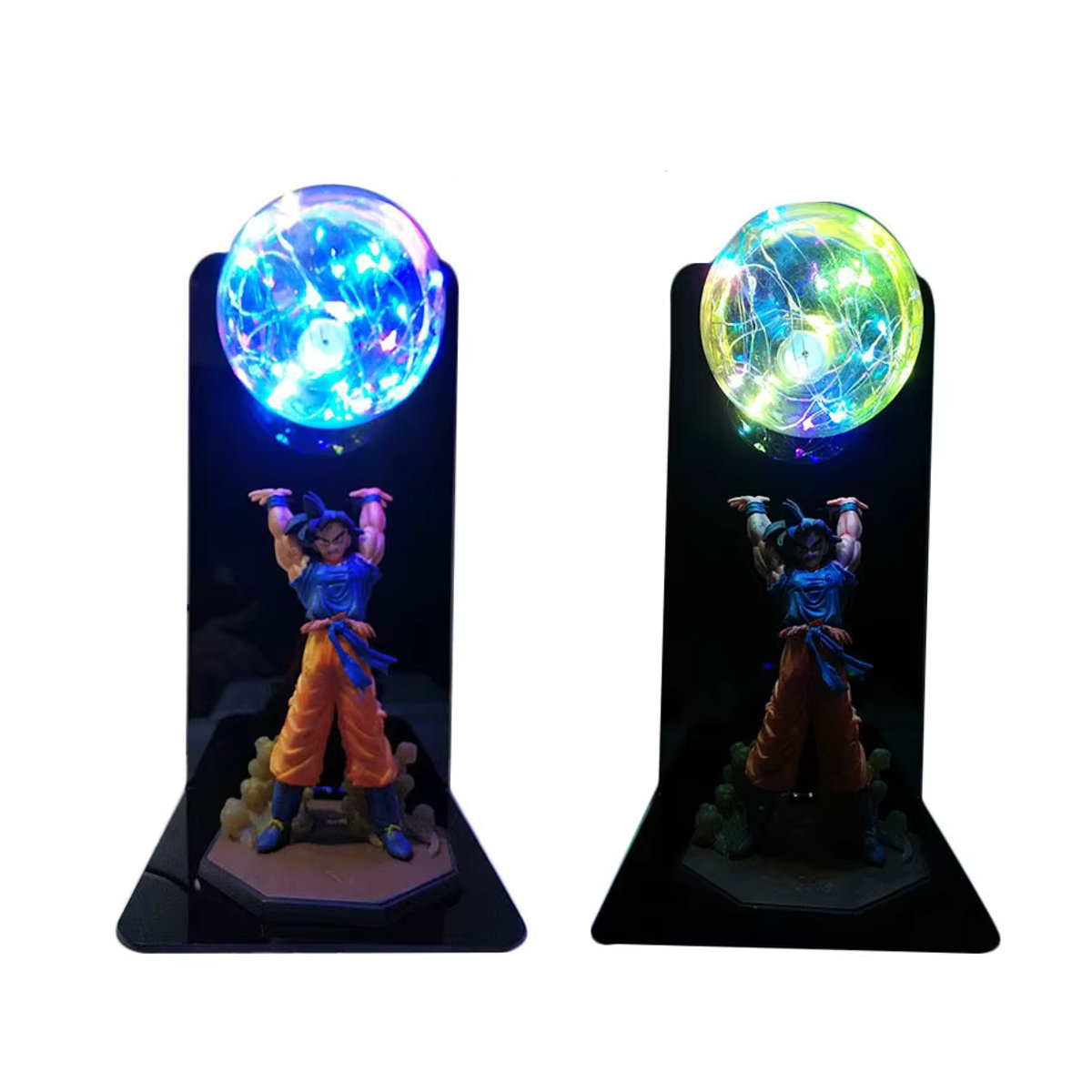 Bandai Dragon Ball LED Nachtlicht mit Super Saiyajin Ultra Instinct Goku Vegeta und Gogeta Figuren in Bunt - Bild 5