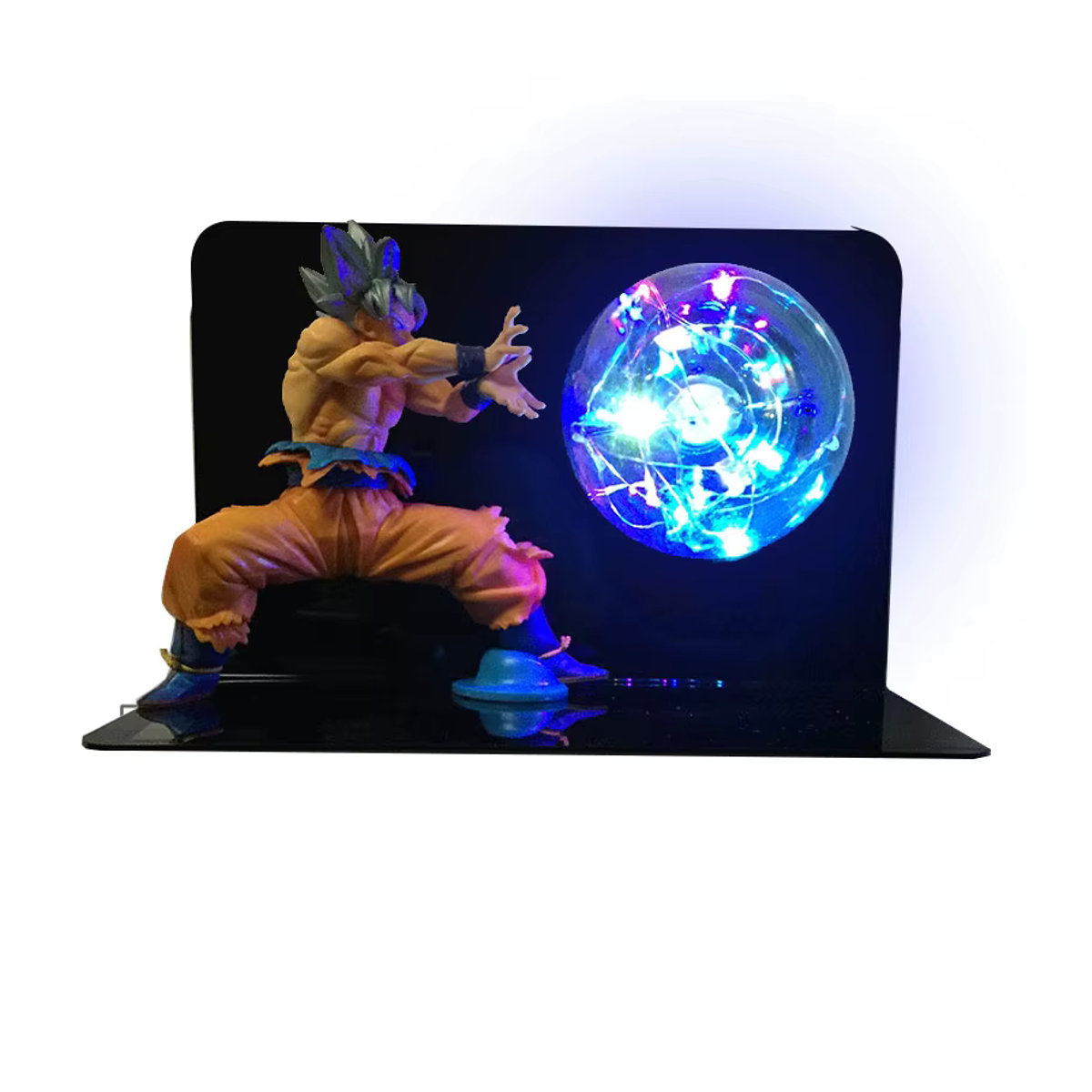 Bandai Dragon Ball LED Nachtlicht mit Super Saiyajin Ultra Instinct Goku Vegeta und Gogeta Figuren in Bunt - Bild 6