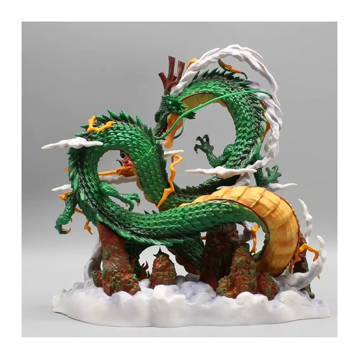 Bandai Dragon Ball Shenron und Goku Anime Figur aus Kunststoff, grün, Höhe: 22 cm - Bild 3