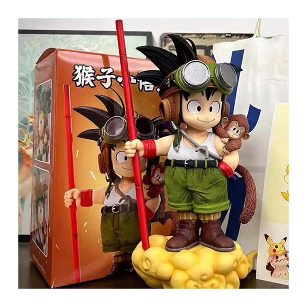 Bandai Dragon Ball Son Goku Actionfigur Affen-Junge PVC-Statue, mehrfarbig, Höhe: 16 cm - Bild 1