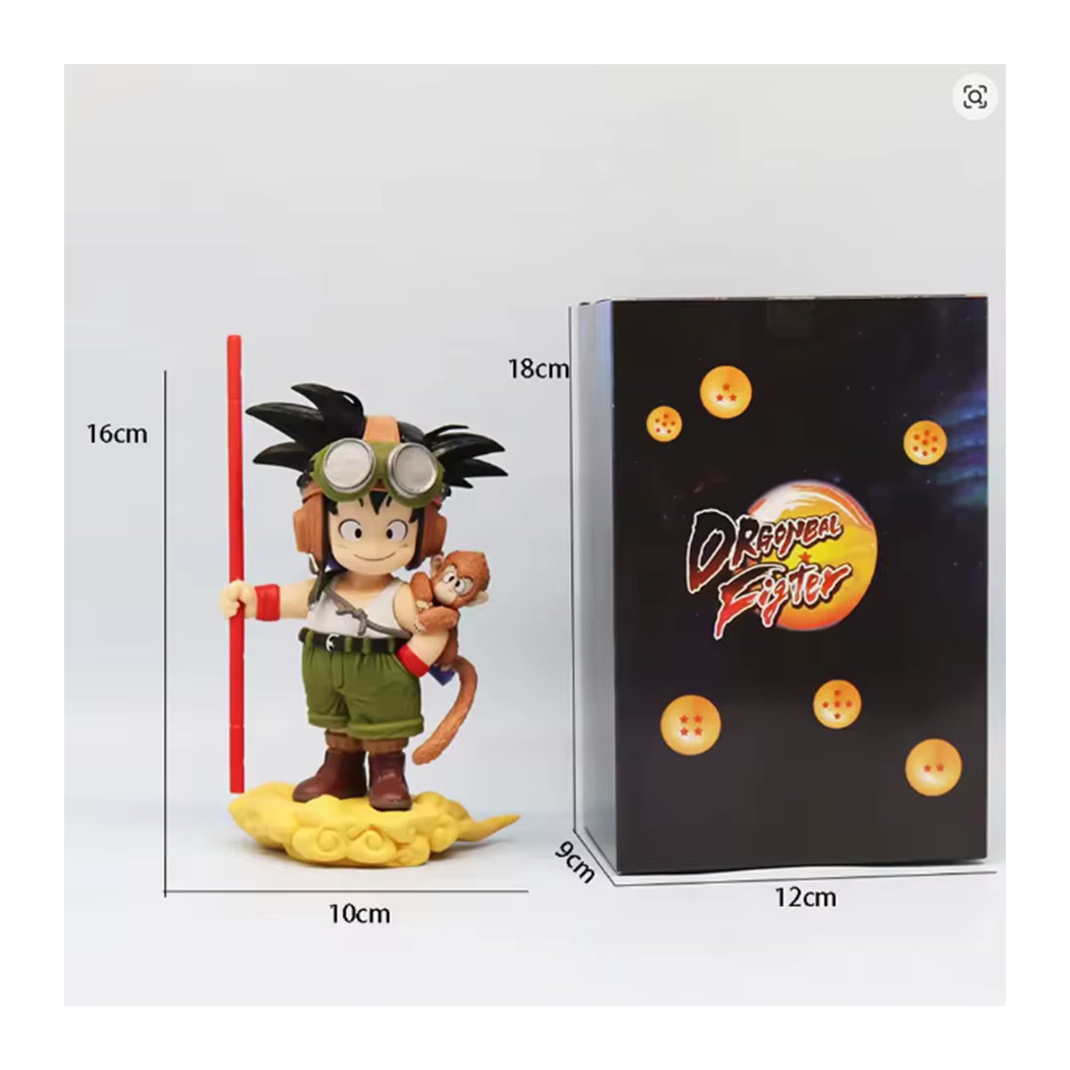 Bandai Dragon Ball Son Goku Actionfigur Affen-Junge PVC-Statue, mehrfarbig, Höhe: 16 cm - Bild 4