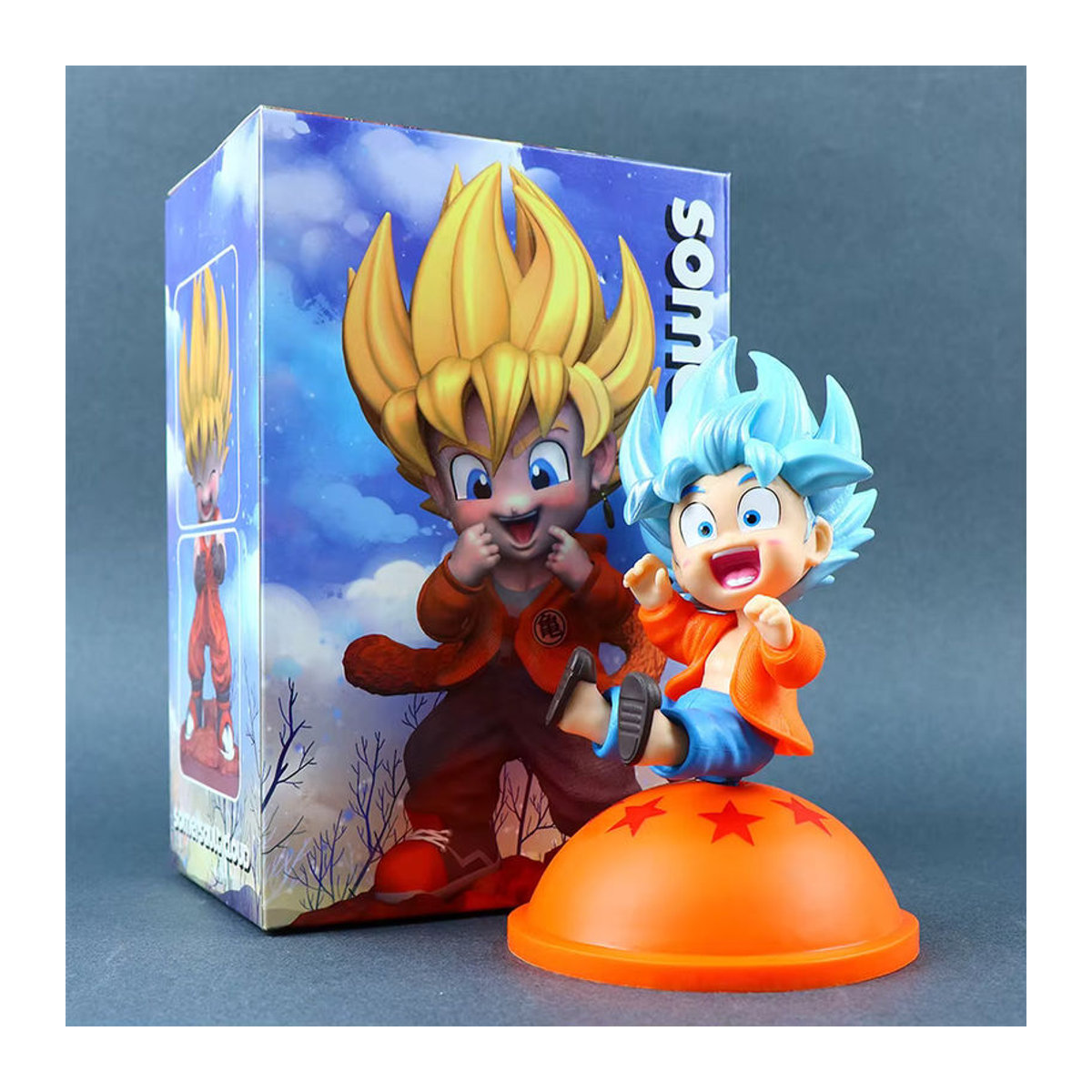 Bandai Dragon Ball Son Goku Anime Figur, mehrfarbig, Höhe: 14 cm - Bild 1