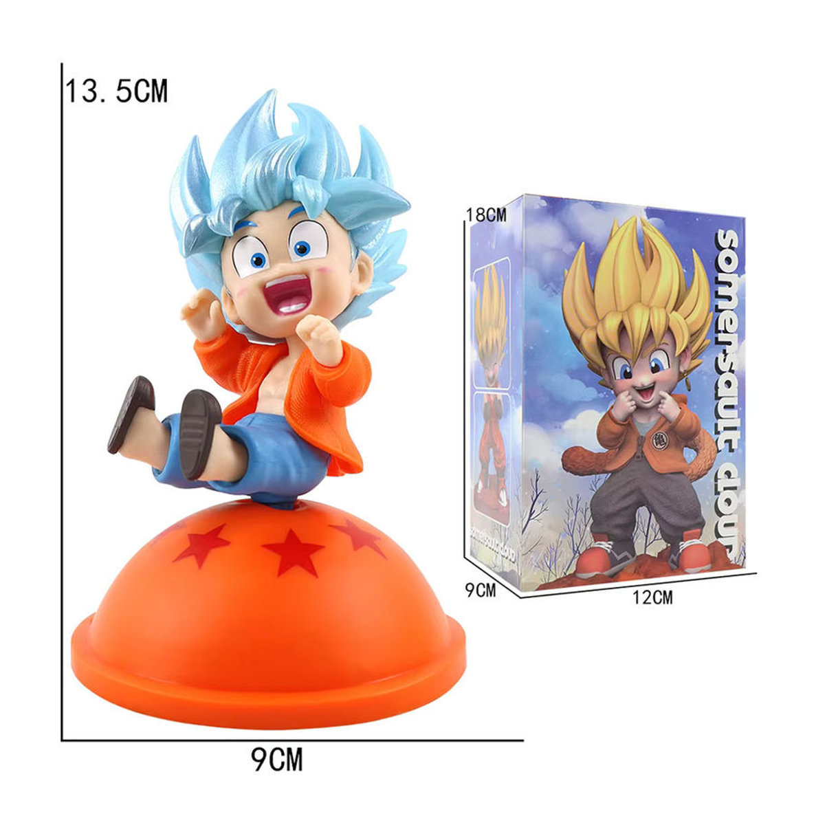 Bandai Dragon Ball Son Goku Anime Figur, mehrfarbig, Höhe: 14 cm - Bild 3