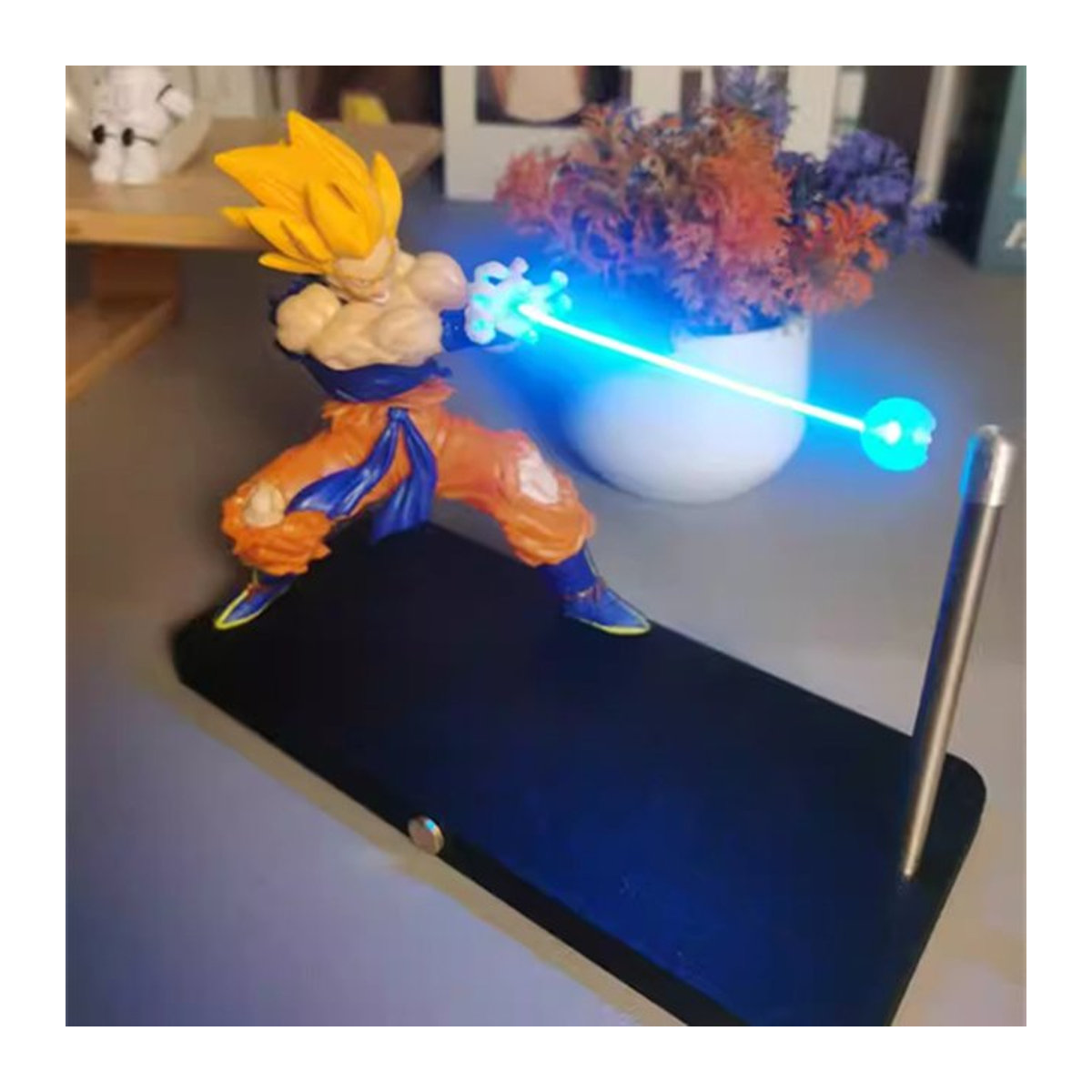 Bandai Dragon Ball Son Goku Kamehameha Lampe Miniatur Szene Figur in Bunt - Bild 1