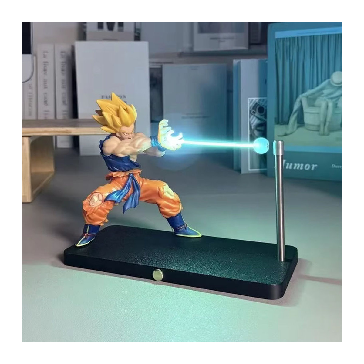 Bandai Dragon Ball Son Goku Kamehameha Tischlampe Desktop Dekoration in Bunt - Bild 4