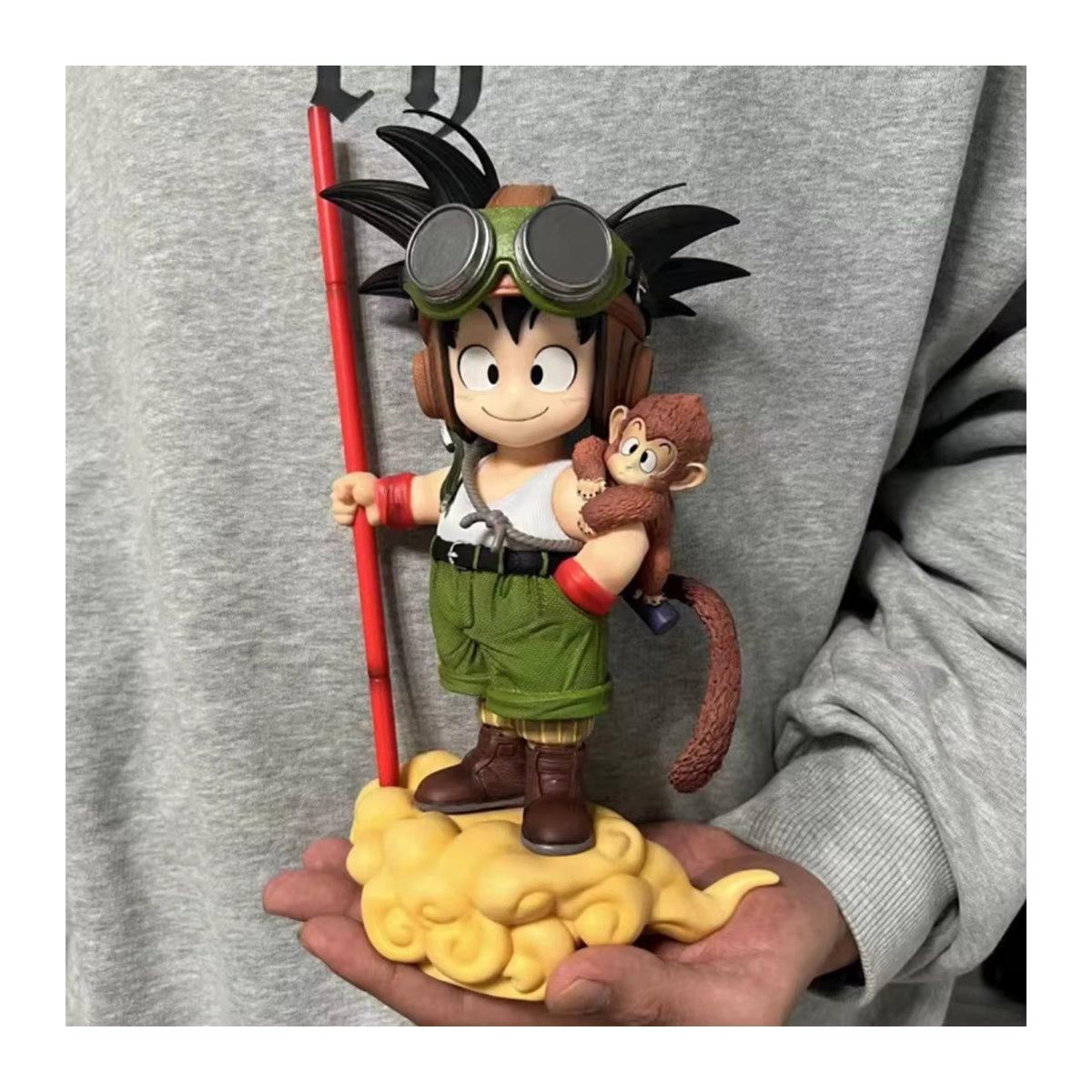 Bandai Dragon Ball Son Goku Lichtlampe Kakarotto Kamehameha Welle Magnetisches Ornament Anime Actionfigur Bunt - Bild 3